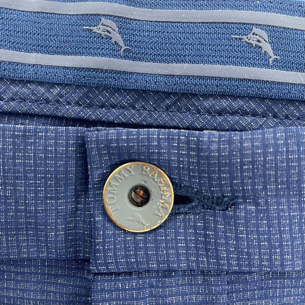 Tommy Bahama Pants Mens 38x32 (Fits 38x31) Blue Chip Shot 5 Pocket Performance - Picture 6 of 13